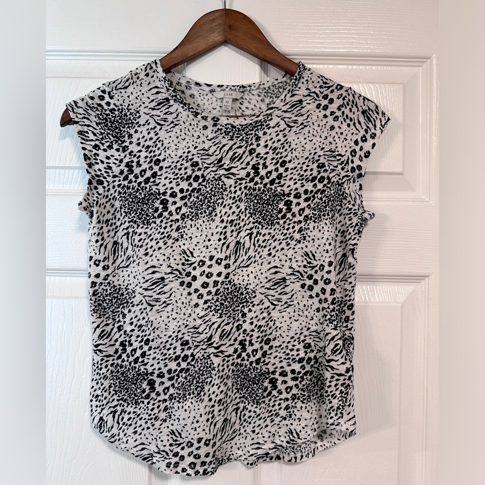 Joie 100% linen leopard shirt